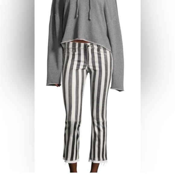 RtA Kiki Striped kick flare leather pants - Picture 15 of 17